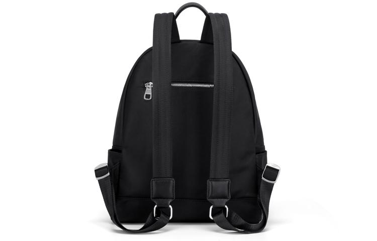 辛瓦伊·克洛斯 休闲通勤大容量 织物配合成革 旅行电脑包书包背包双肩包 大号 女款 黑色