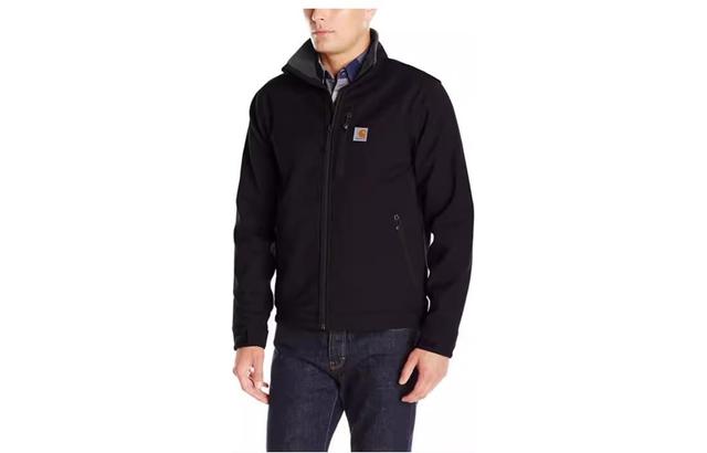 Carhartt 102199 RAIN DEFENDER HEAVYWEIGHT SOFTSHELL JACKET Logo 1 RELAXED FIT