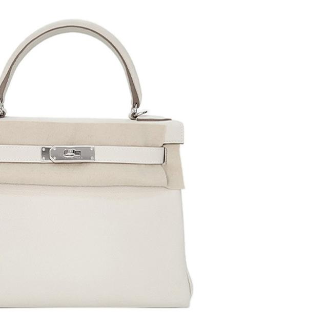 HERMES Kelly 28 Togo 10 Craie