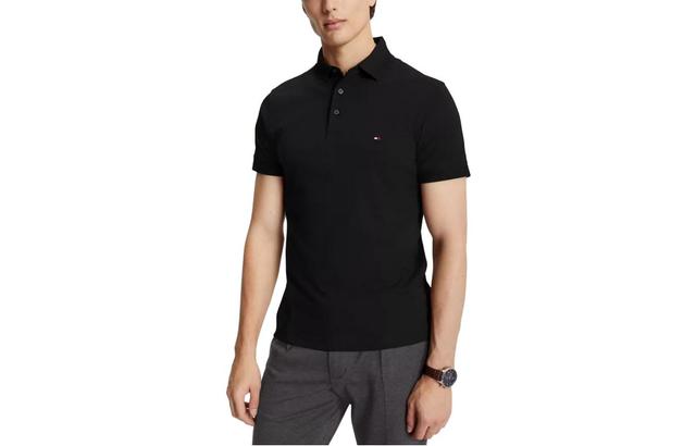 Tommy Hilfiger Dark Sable Tommy Hilfiger Slim Fit Tipped Polo Polo
