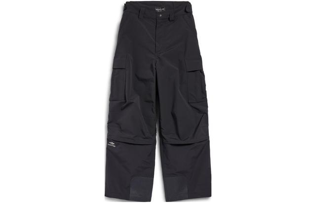 Balenciaga Pantaloni Ski Cargo 3B Sports Icon in ripstop tecnico nero