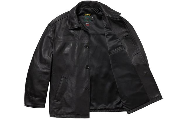 Supreme x Schott WEEK11 FW23 LEATHER CAR COAT