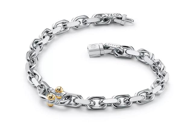 TIFFANY CO. 1837 Makers narrow chain bracelet