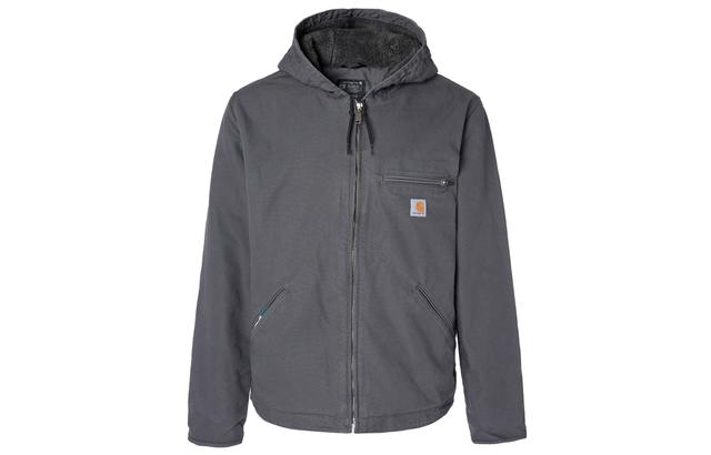 Carhartt 104392-J141 OJ4392 Washed Duck Sherpa-lined Jacket Sierra Jacket Logo-3 RELAXED FIT