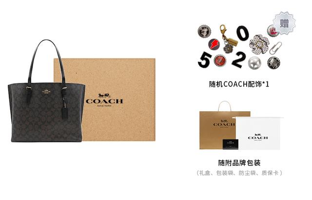 COACH Mollie 34 Logo Tote