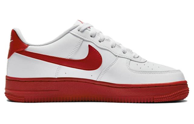 Nike Air Force 1 Low White Red Sole (GS)