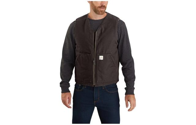 Carhartt 104394 WASHED DUCK SHERPA-LINED VEST RELAXED FIT