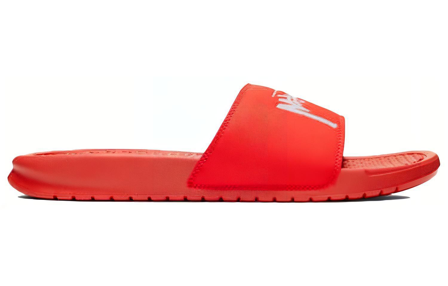 Stussy x Nike Benassi Habanero Red