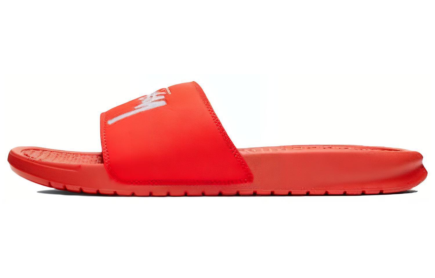 Stussy x Nike Benassi Habanero Red