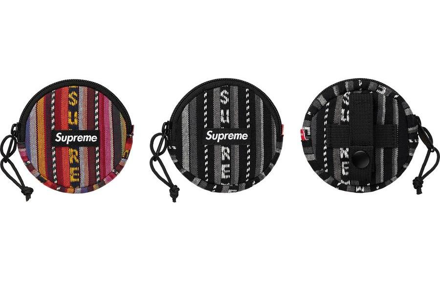 Supreme SS20 Week 9 Woven Stripe Coin Pouch