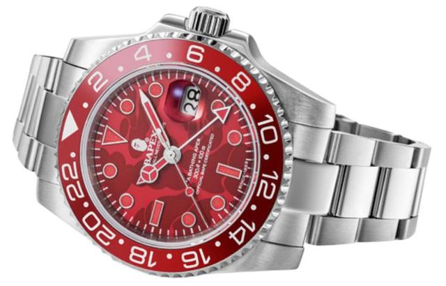 A BATHING APE 100 41mm 1J70-187-009-RED