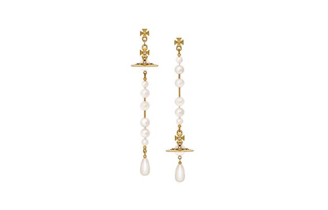 Vivienne Westwood Broken Pearl Earrings