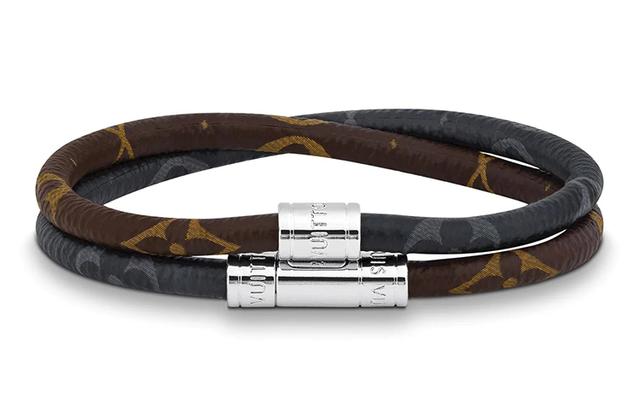 LOUIS VUITTON Keep It Double Monogram Canvas Bracelet