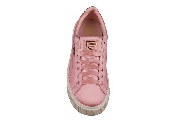 PUMA Basket Platform Satin Creepers Shell