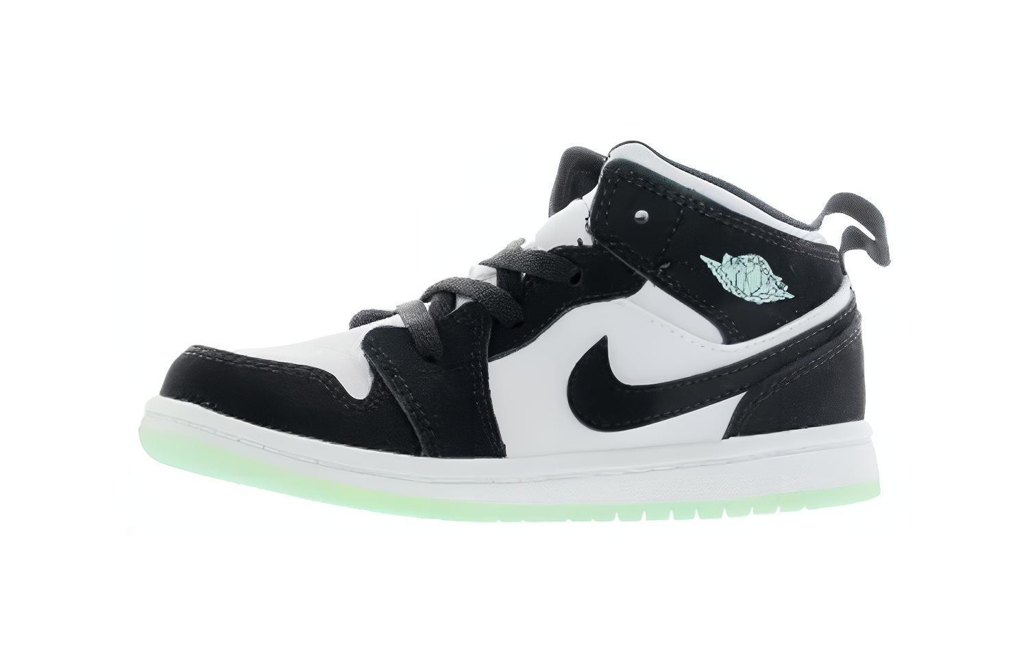 Jordan Air Jordan 1 Mid White Black Teal Tint