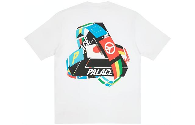 PALACE National Flag Triangle Print Short Sleeve T-shirt T