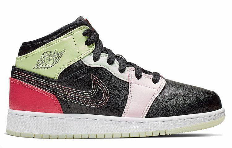 Jordan Air Jordan 1 Mid Glows In The Dark GS