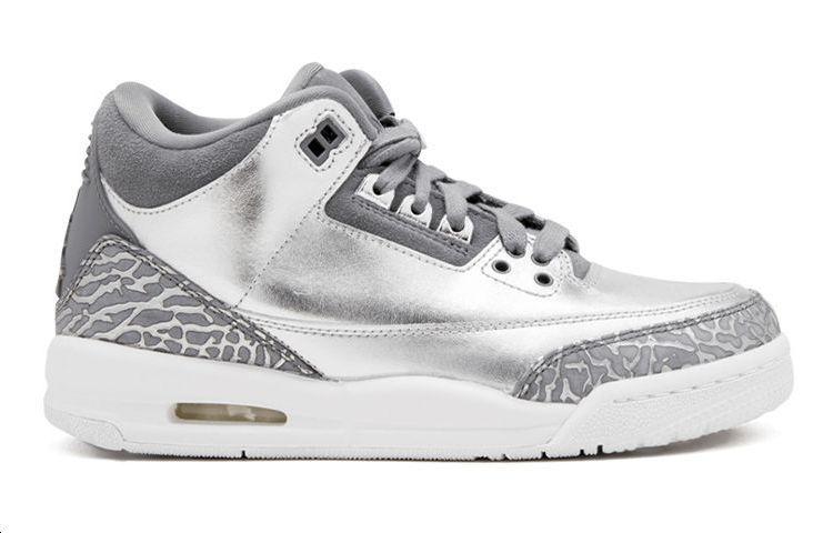 Jordan Air Jordan 3 Retro Premium Heiress Metallic Silver GS