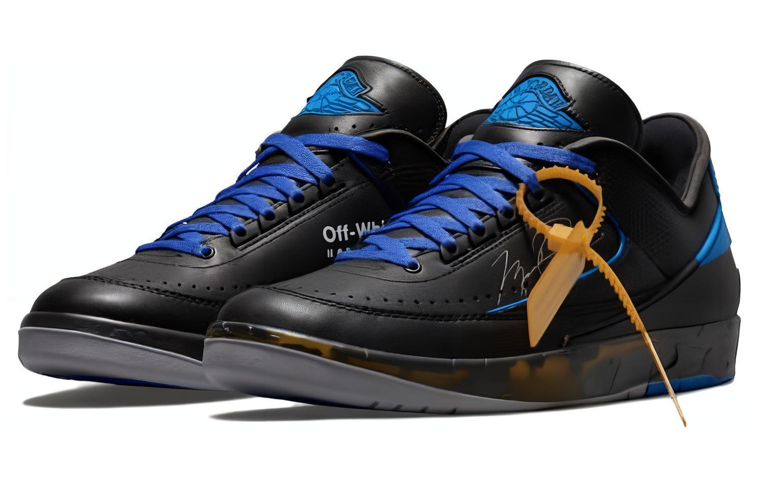 OFF-WHITE x Jordan Air Jordan 2 Retro Low SP "Black and Varsity Royal"