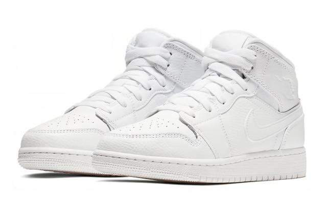 Jordan Air Jordan 1 Mid Triple White GS