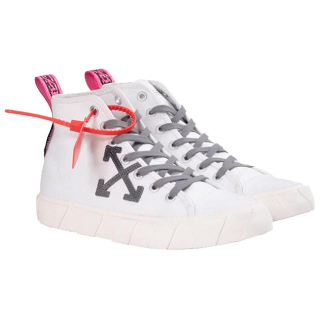 OFF-WHITE WHITE CANVAS SNEAKERS