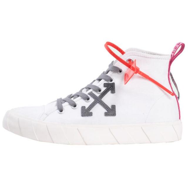 OFF-WHITE WHITE CANVAS SNEAKERS