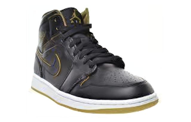 Jordan Air Jordan 1 Retro Mid Black Metallic Gold