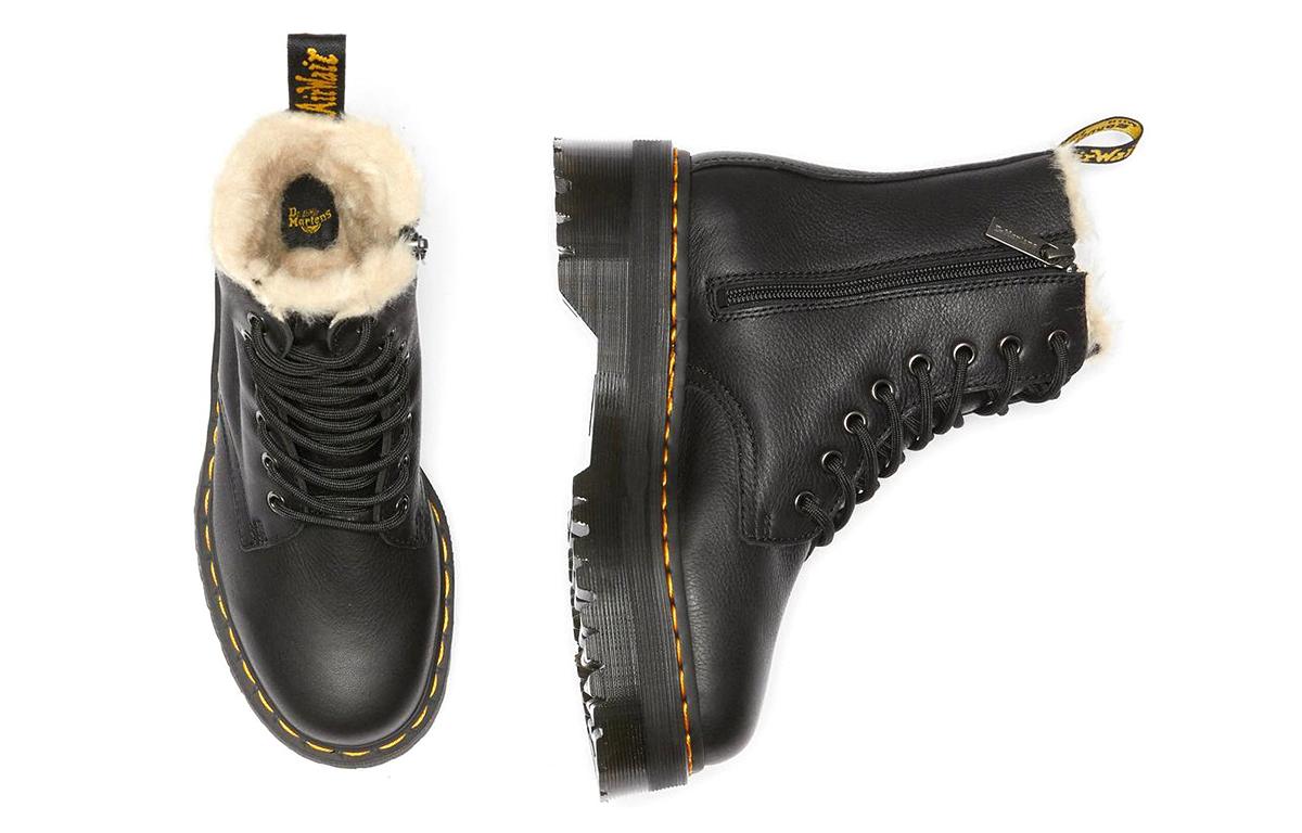 Dr.Martens Jadon Leather Faux Fur Lined