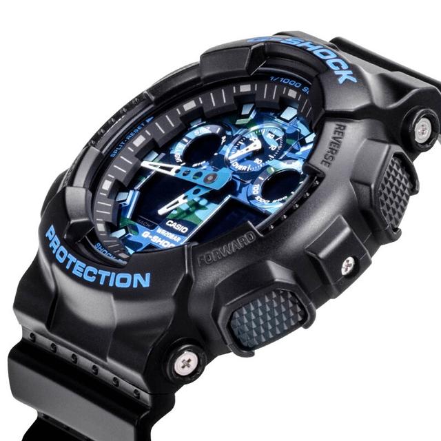 CASIO G-SHOCK COOL BLUE 55*51.2mm GA-100CB-1A