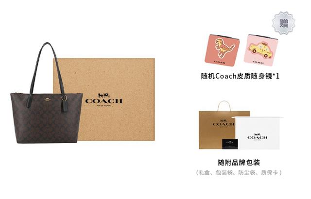 COACH Zip Top 30 PVC Tote