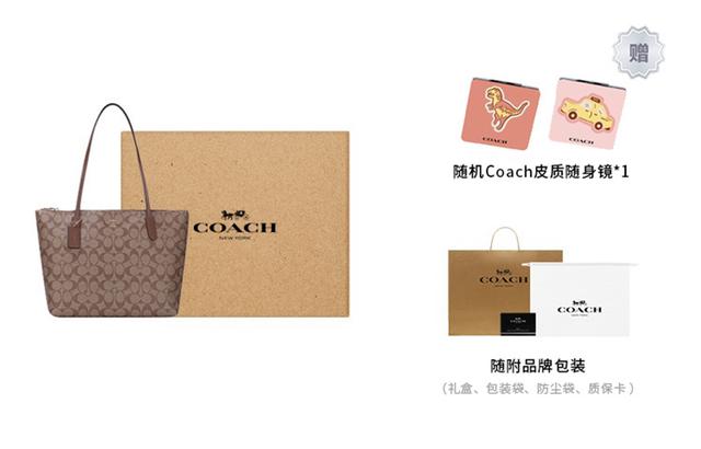 COACH Zip Top Tote 30 Tote