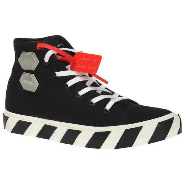 Off-White Vulcanized Hi Black Striped