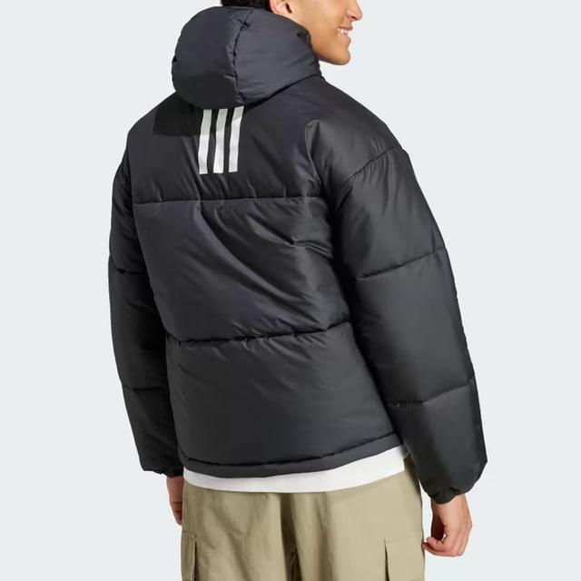 adidas Bsc 3-Stripes Puffy Hooded Jacket Logo