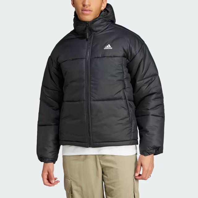 adidas Bsc 3-Stripes Puffy Hooded Jacket Logo