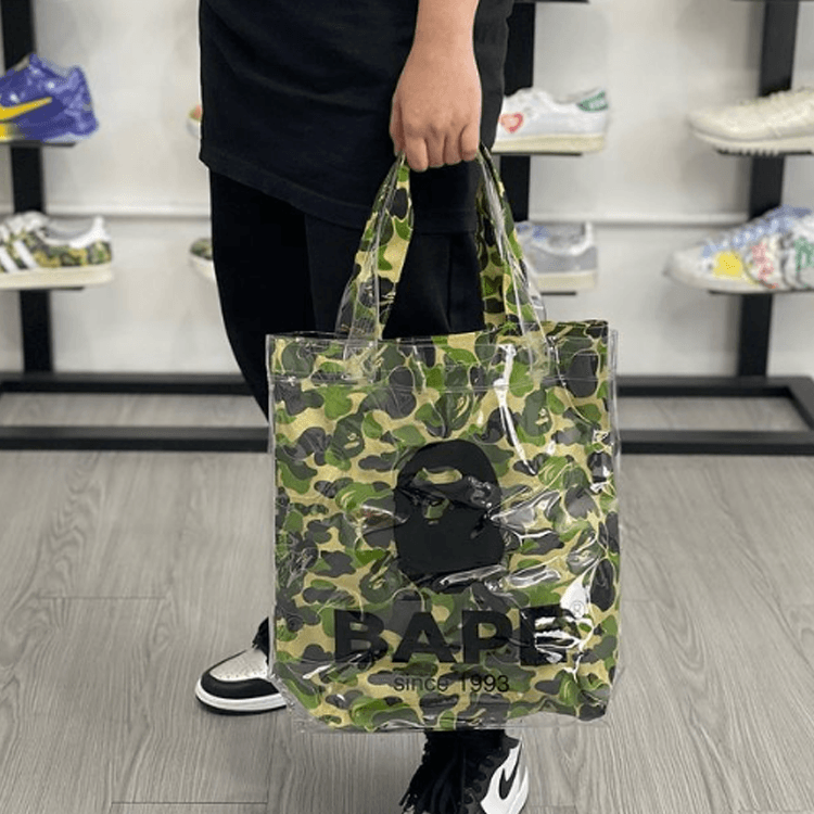 A BATHING APE Bape ABC CAMO CLEAR Tote