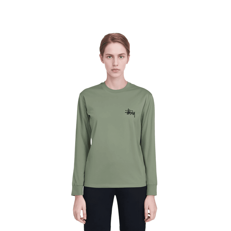 Stussy Basic Stssy Pigment Dyed Ls Tee LogoT