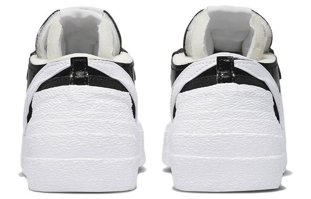 Sacai x Nike Blazer Low black patent leather