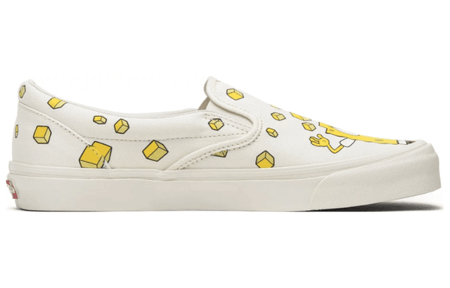 Spongebob x Vans slip-on Yellow
