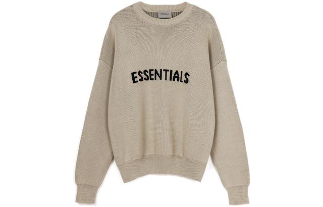 Fear of God Essentials FW21 Knit Pullover Sweater BeigeLinen