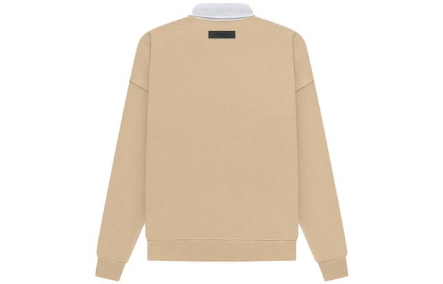 Fear of God Essentials SS23 waffle henley rugby sand LogoPolo